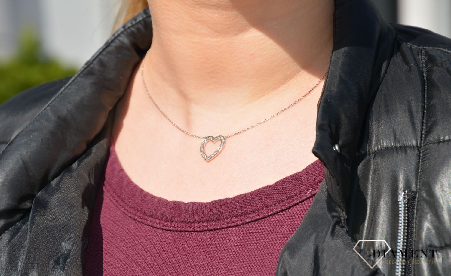 Naszyjnik srebrny serce otwarte Dall'Acqua N BY 182 059 1.jpg